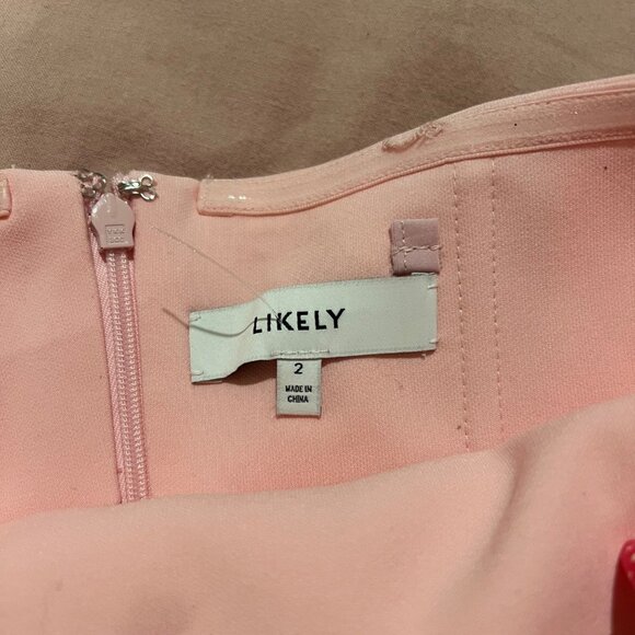 Likely Pink Zilla Bow Cocktail Mini Dress Size 2 NWOT - Picture 5 of 5